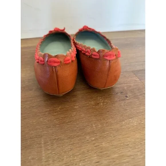 Vintage Leather Belle by Sigerson Morrison Pointed Toe Flats Size 8.5 - Picture 5 of 7